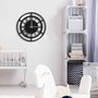 Wallity Reloj de pared decorativo MTS - 005 en negro